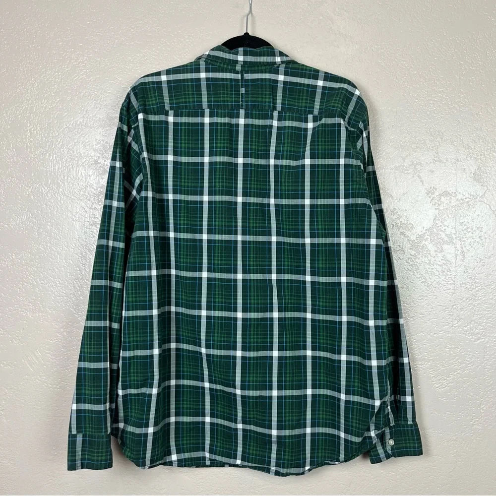 5 for‎ $30 Banana republic men long sleeve bottoms down multicolor plaid shirt